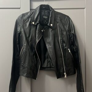 BARNEY’s NEW YORK 100% real leather jacket! SHEEP LEATHER